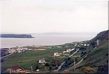 NG3864 : Steep road to Uig ferry by Peter Whatley