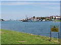 Forton Lake looking towards Portsmouth Dockyard