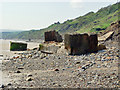 Concrete debris below Flat Cliffs