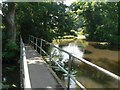 Hurn: footbridge at Pig Shoot Lane ford