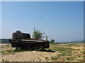 Wrecked AFV433 Abbott Self Propelled Gun  on Longmoor Range