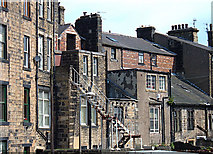 SD9324 : Rear of shops, Todmorden by michael ely
