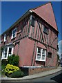 Mediaeval house on the corner of  High Street and Market Lane, Lavenham.