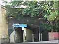 Underpass with direction  signs