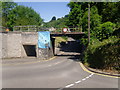 Railway bridge and road junction, Cross Inn