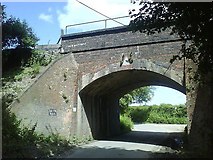 SU3368 : Marsh Lane railway bridge by Graham Horn
