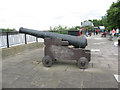 TQ3877 : Disused cannon on the promenade by Stephen Craven