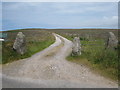 Track across the moor leading to Garden Mine Cottage