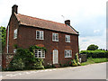 A fine red brick house