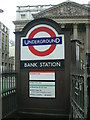 Bank Station and subway