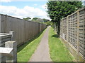 Alleyway from the western end of the Greensward at Middleton