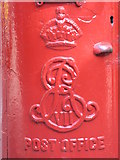 TQ2682 : Edward VII postbox, St John's Wood Road, NW8 - royal cipher by Mike Quinn