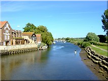 SY9287 : River Frome, Wareham by Simon Huguet