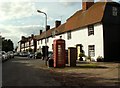 Old cottages as seen from the church end of the village