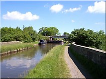 SD9153 : Railway over Leeds Liverpool Canal by Raymond Knapman