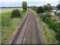 Railway line heading towards Upper Halliford