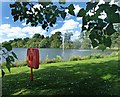 Fountain and lake