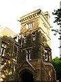 The entrance tower of Alston Hall