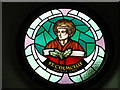 G8782 : Stained glass in Leitir Beara church by Kay Atherton