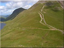 NY3411 : Grisedale Hause by Andrew Smith