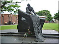 Memorial to Grimsby fishermen in the grounds of St James Church