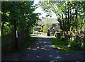 Lane leading to the former Lawflat Mill