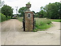 Gateway to an old and new driveway, Ridge Row