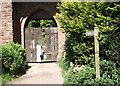 Footpath into the castle grounds