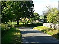 The road into Asthall from the east