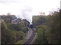 SD7915 : Steam train crosses the River Irwell at Brooksbottoms by Raymond Knapman