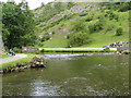 SK1551 : River Dove - Upstream View from Stepping Stones by Alan Heardman