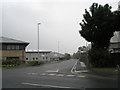 Looking back down Dundas Lane from junction with Airport Service Road