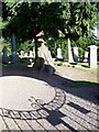 Yew tree and churchyard, Bendochy Kirk