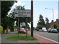 The approach to the junction with Milton Road