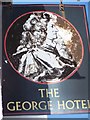 Sign for the George Hotel, Amesbury