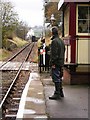 Train approaching Damems station