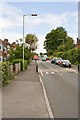 Looking up Stanmore Lane, Winchester