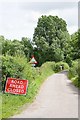 Road to Spring Gardens closed, Alresford