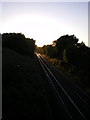 Railway line towards Shrewsbury