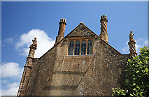 SY5099 : Mapperton Manor House Tudor Wing Gable by Mike Searle