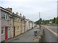 Terraced housing alongside the A5