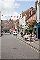 SU4829 : Pavement culture in The Square, Winchester by Peter Facey