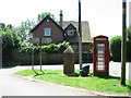 Phonebox and letterbox in Ewell Minnis