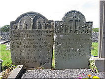 O1484 : Decorated headstones at Mayne, Co. Louth by Kieran Campbell