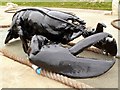 A Giant Lobster Sculpture on Filey Seafront