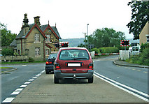 SO4579 : Level crossing on the A49 by P L Chadwick