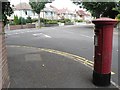 SZ1291 : Southbourne: postbox № BH5 199, Montague Road by Chris Downer