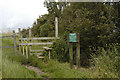 Stile with dog gate