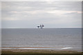 SD3015 : Gas rig in the Irish sea off Ainsdale by Gary Rogers