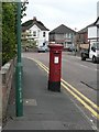 SZ0894 : Moordown: postbox № BH9 220, Highfield Road by Chris Downer